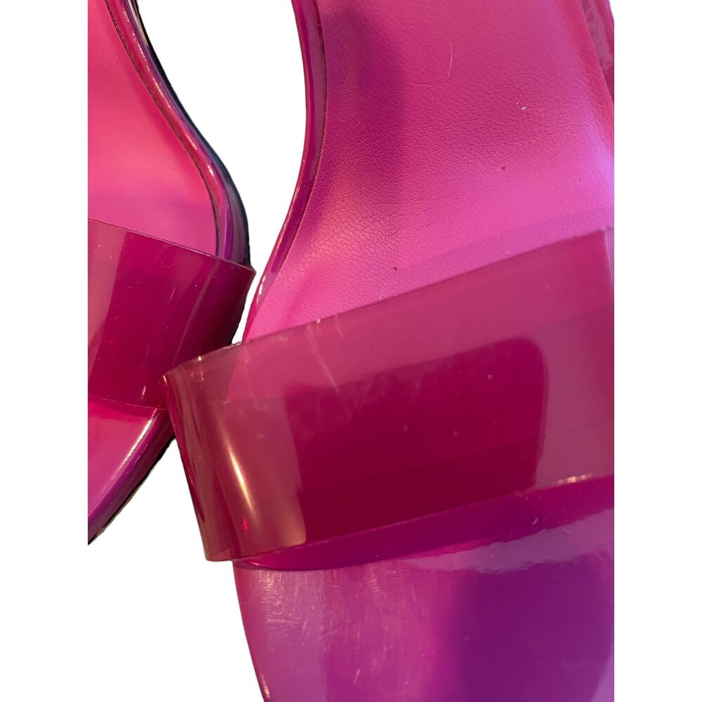 NWT Karl Lagerfeld Paris Heeled Sandal Orchid Purple 6 - Picture 8 of 11